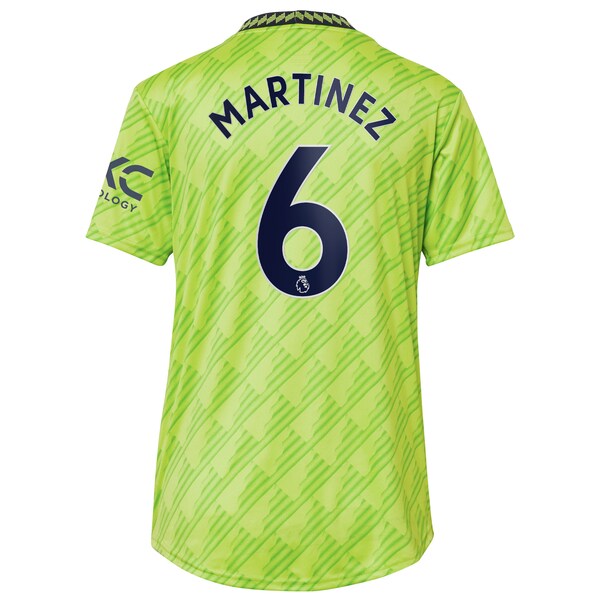 Lisandro Martínez Manchester United adidas Women's 2022/23 Third Replica Player Jersey - Neon Green