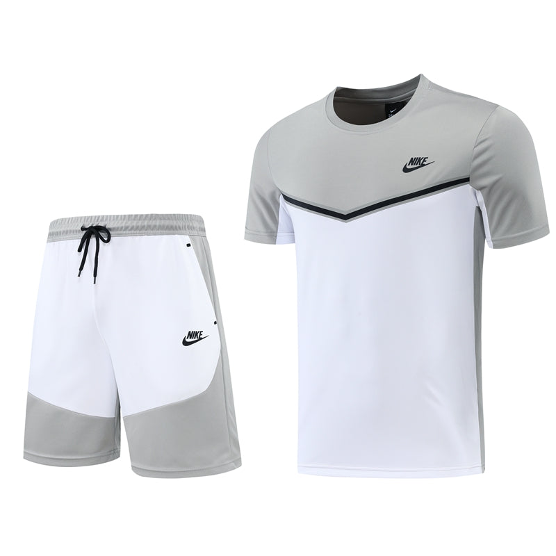 Nike Short Sleeve Training Jersey Set-ND01- Light Gray