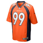 Zach Allen Denver Broncos Nike Game Player Jersey - Orange