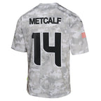 DK Metcalf Seattle Seahawks Nike Youth 2024 Salute to Service Game Jersey - Arctic Camo