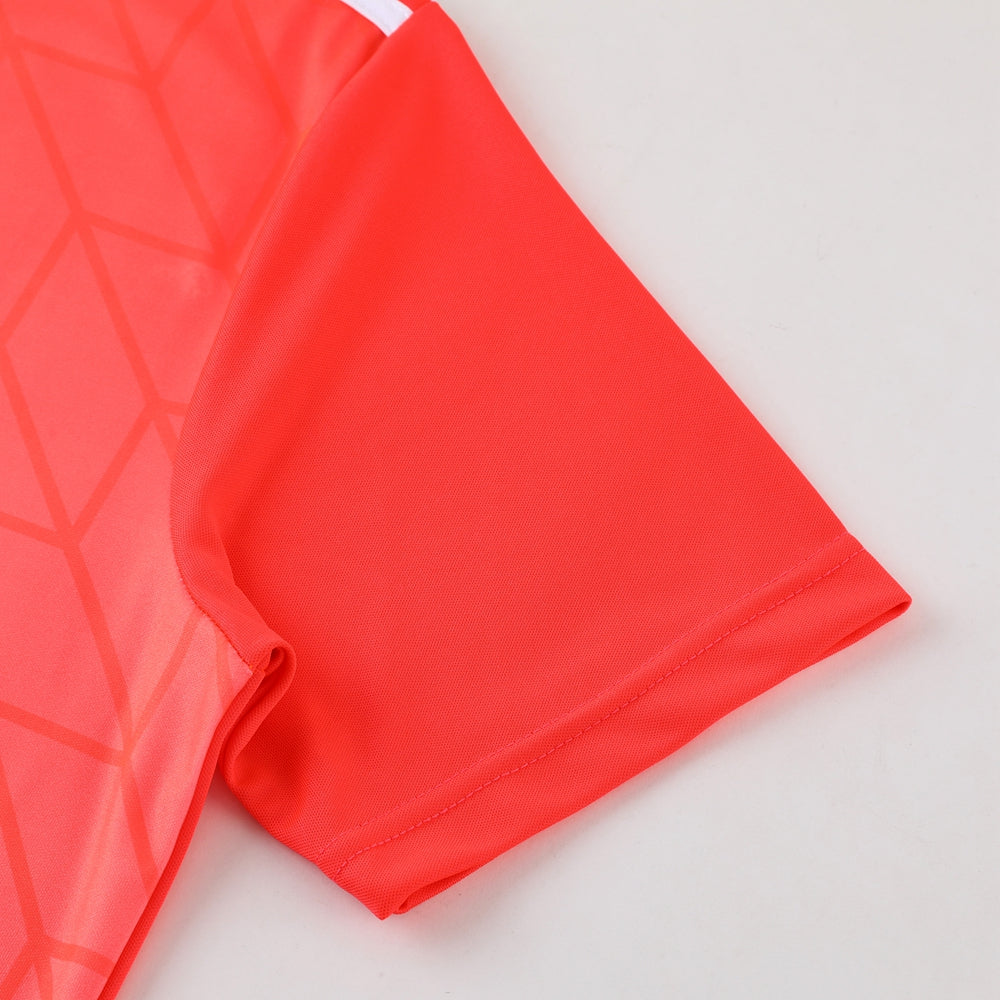 Adidas Short Sleeve Training Jersey Set - AD05- Vibrant Orange/Black