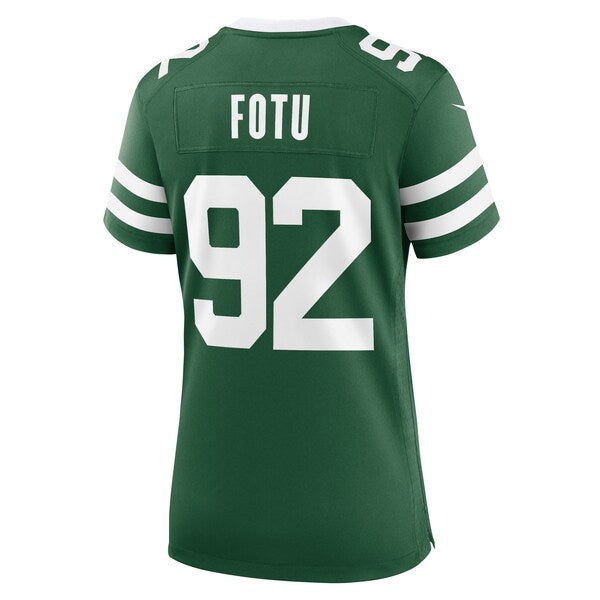 Leki Fotu New York Jets Nike Women's Team Game Jersey - Legacy Green