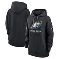 Philadelphia Eagles Nike Women's 2024 NFL Crucial Catch Club Pullover Hoodie - Black