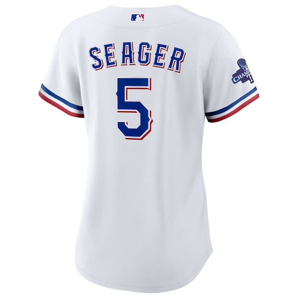 Corey Seager Texas Rangers Nike Women's Home 2023 World Series Champions Replica Player Jersey - White