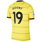Mason Mount Chelsea Nike 2021/22 Away Vapor Match Player Jersey - Yellow