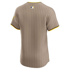 San Diego Padres Nike Alternate Vapor Premier Elite Patch Jersey - Sand