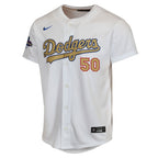 Mookie Betts Los Angeles Dodgers Nike Youth 2025 Gold Collection Limited Jersey - White