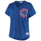 Chicago Cubs Women's Plus Size Sanitized Replica Team Jersey - Royal