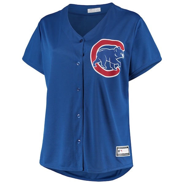 Chicago Cubs Women's Plus Size Sanitized Replica Team Jersey - Royal