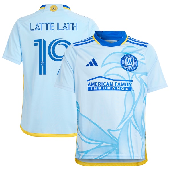 Emmanuel Latte Lath Atlanta United FC adidas Youth 2024 The Resurgens Kit Replica Player Jersey - Light Blue