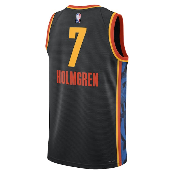 Chet Holmgren Oklahoma City Thunder Nike Unisex 2023/24 Swingman Player Jersey - City Edition - Navy