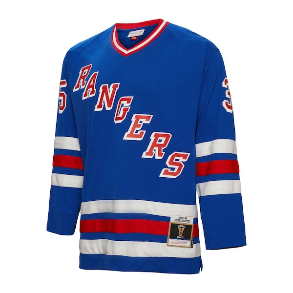 Mike Richter New York Rangers  1993/94 Blue Line Player Jersey - Blue