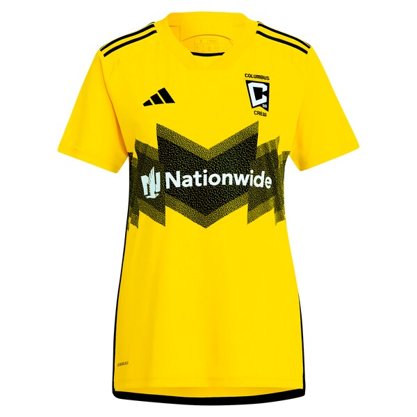 Columbus Crew adidas Women's 2024 The Home Kit Replica Custom Jersey  - Yellow