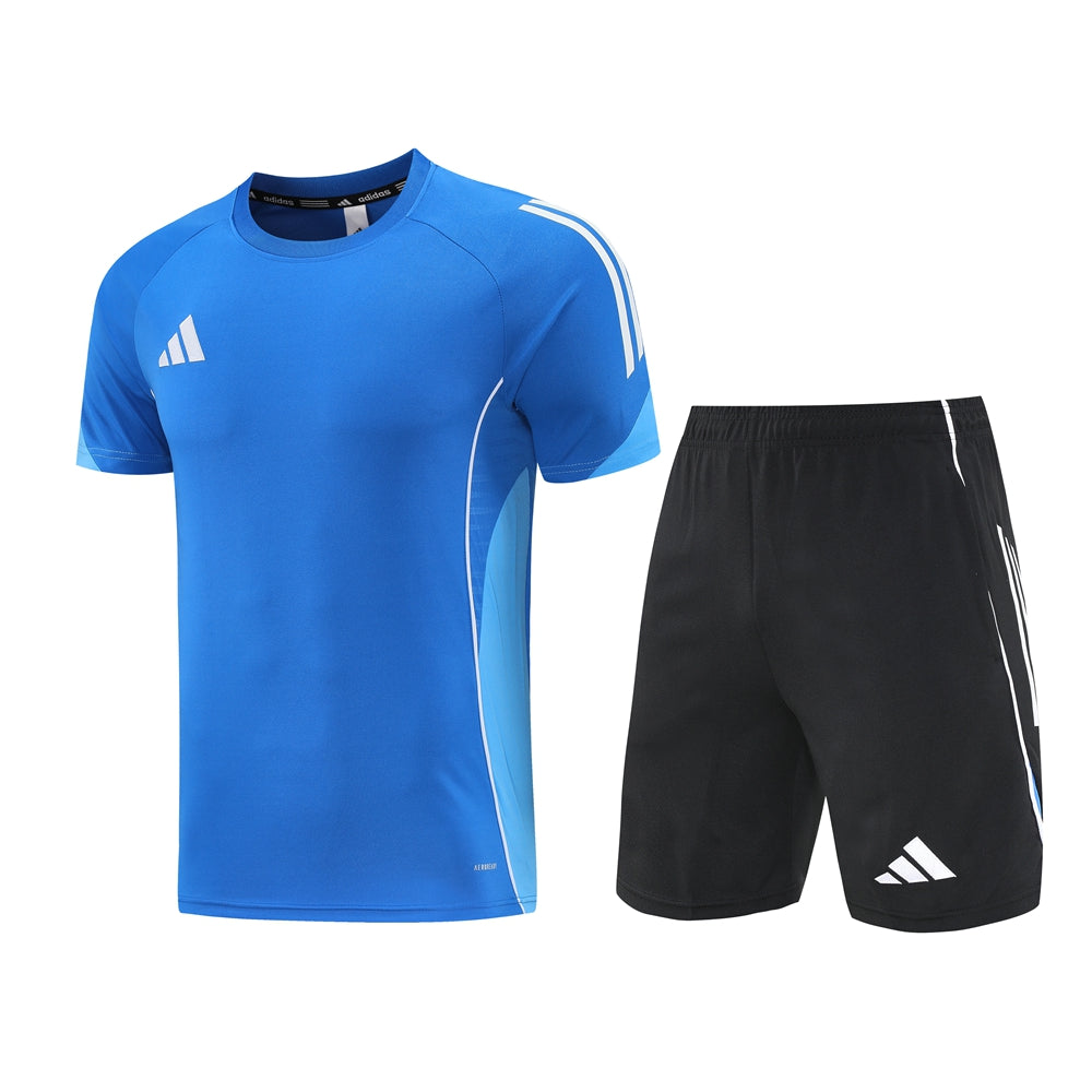 Adidas Short Sleeve Training Jersey Set - AD09- Royal Blue