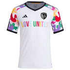 Sporting Kansas City adidas 2024 Pride Pre-Match Top - White