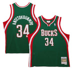 Giannis Antetokounmpo Milwaukee Bucks  2013/14 Hardwood Classics Swingman Jersey - Hunter Green