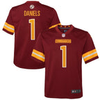 Jayden Daniels Washington Commanders Nike Youth 2024 NFL Draft First Round Pick Player Game Jersey - Burgundy