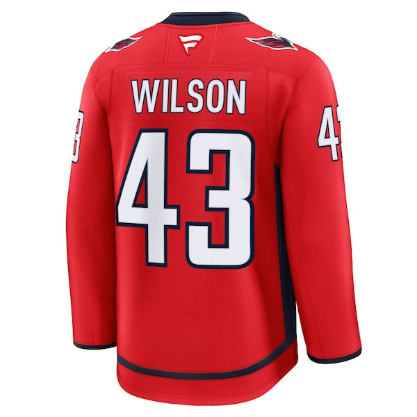Tom Wilson Washington Capitals  Home Premium Jersey - Red/Black