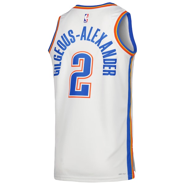 Shai Gilgeous-Alexander Oklahoma City Thunder Nike Unisex Swingman Jersey - Association Edition - White/Blue
