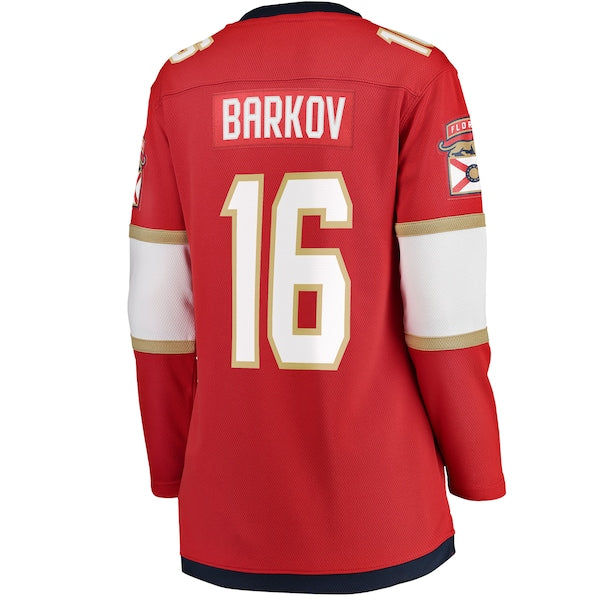 Aleksander Barkov Florida Panthers  Women's 2025 Stanley Cup Champions Breakaway Jersey - Red