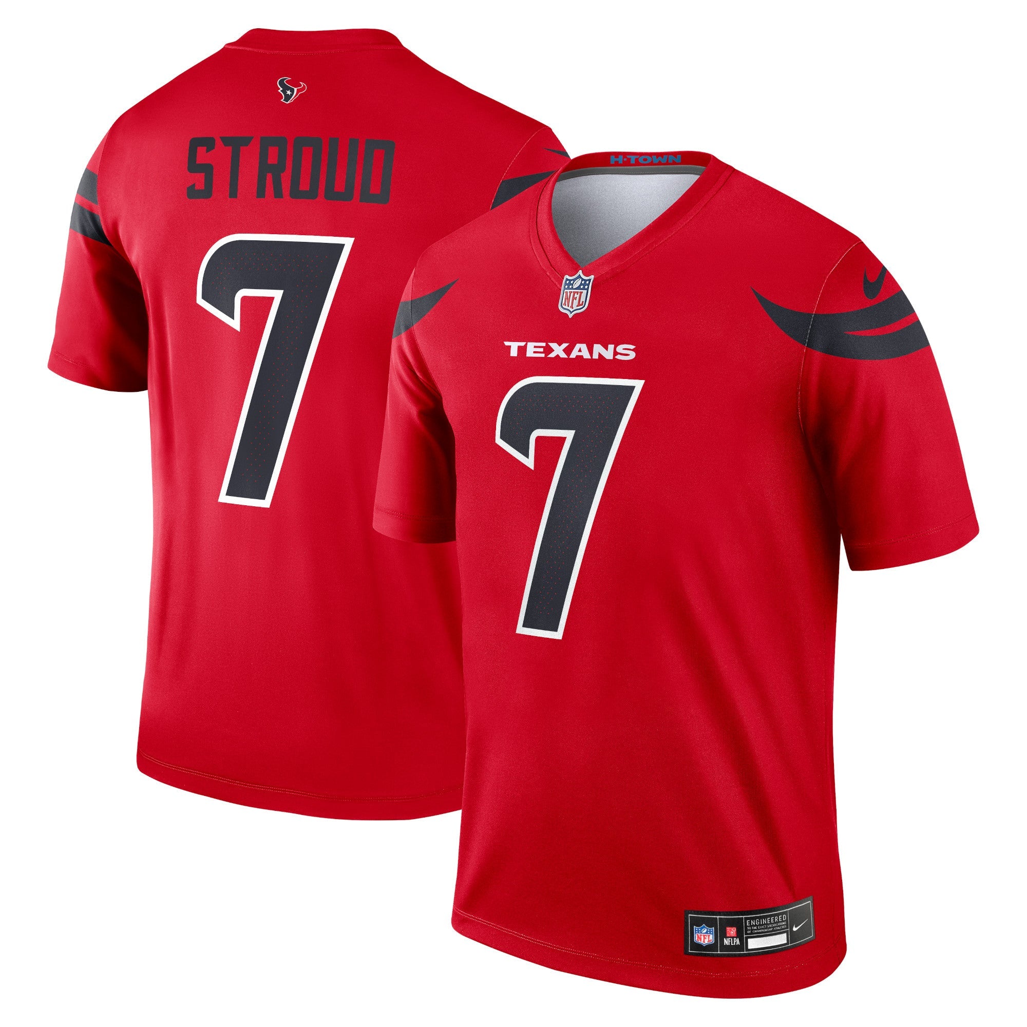 C.J. Stroud Houston Texans Nike Team Legend Player Performance Top - Navy/Red