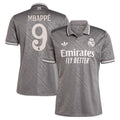 Kylian Mbappé Los Merengues adidas Originals 2024/25 Third Replica Player Jersey - Charcoal