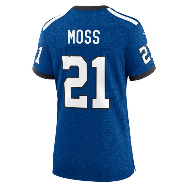 Zack Moss Indianapolis Colts Nike Women's Indiana Nights Alternate Game Jersey - Royal/Royal