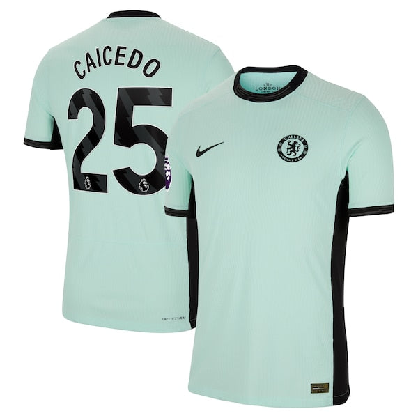 Moisés Caicedo Chelsea Nike 2023/24 Third Match Authentic Player Jersey - Mint