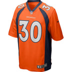 Terrell Davis Denver Broncos Nike Game Retired Player Jersey - Orange/Navy
