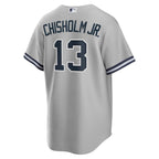 Jazz Chisholm Jr. New York Yankees Nike Road Replica Player Jersey - Gray