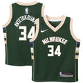 Giannis Antetokounmpo Milwaukee Bucks Nike Preschool Swingman Player Jersey - Icon Edition - Hunter Green