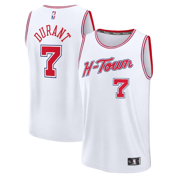 Kevin Durant Houston Rockets  2025/26 City Edition Fast Break Jersey - White