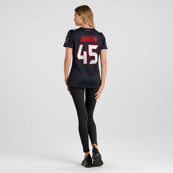 Jakob Johnson Houston Texans Nike Women's Team Game Jersey -  Navy