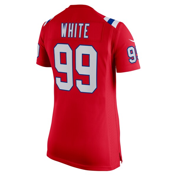 Keion White New England Patriots Nike Women's Alternate Team Game Jersey - Red/Navy/White