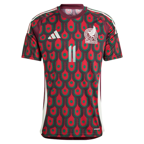 Santiago Giménez Mexico National Team adidas 2024 Home Replica Player Jersey - Green