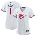 Minnesota Twins Nike Women's #1 Mom Home Replica Jersey - White