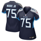Dan Moore Jr. Tennessee Titans Nike Women's Team Game Jersey -  Navy