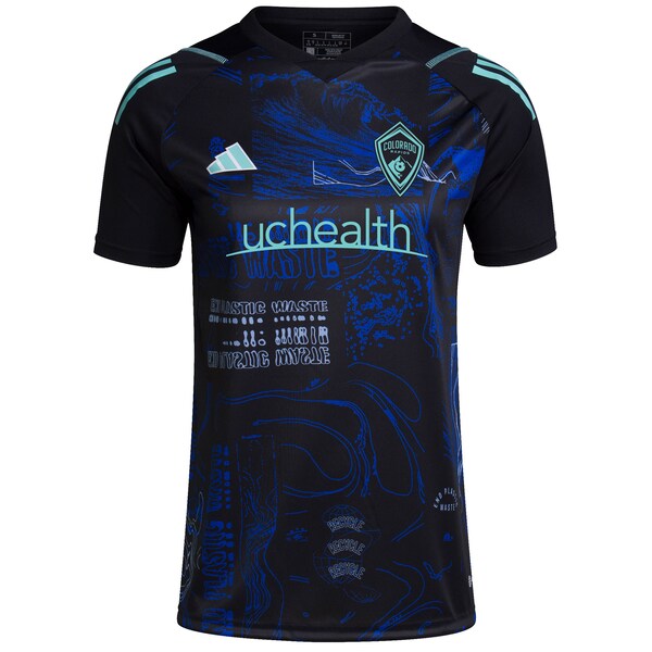 Colorado Rapids adidas Women's 2024 One Planet Replica Jersey - Black