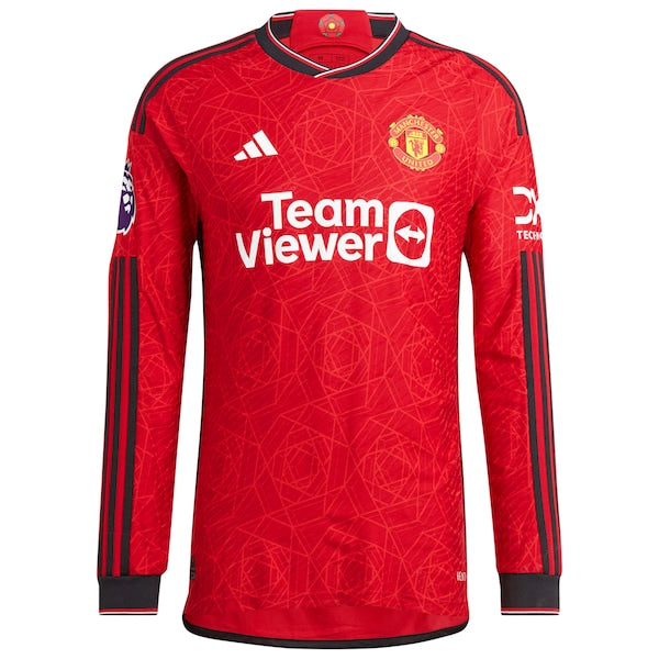 Antony Manchester United adidas 2023/24 Home Authentic Long Sleeve Player Jersey - Red
