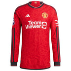 Casemiro Manchester United adidas 2023/24 Home Authentic Long Sleeve Player Jersey - Red/Green