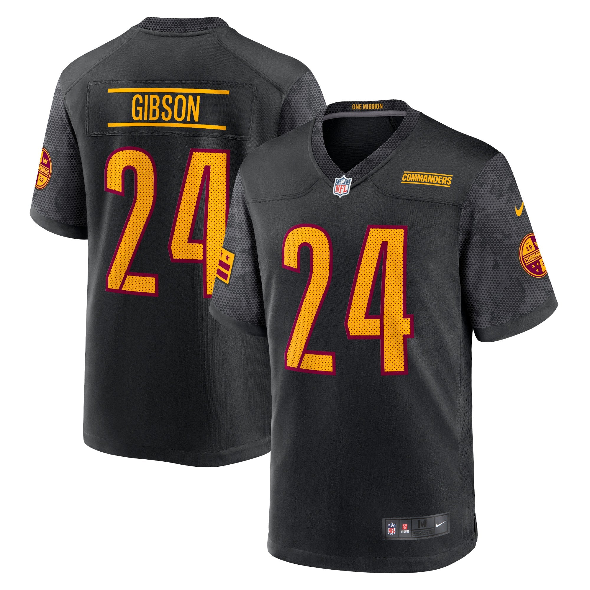 Antonio Gibson Washington Commanders Nike Game Jersey - White/Black/Burgundy