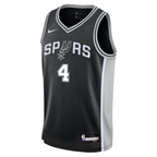 De'Aaron Fox San Antonio Spurs Nike Youth Swingman Jersey - Icon Edition - Black