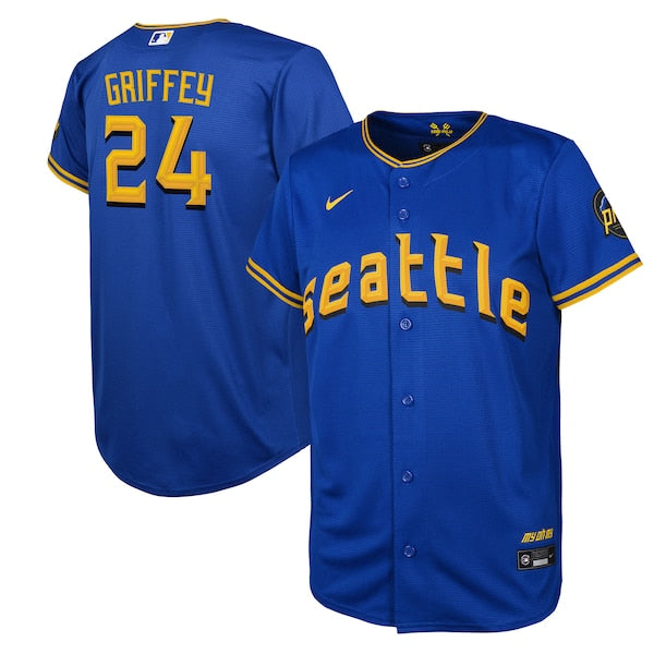 Ken Griffey Jr. Seattle Mariners Nike Youth City Connect Replica Player Jersey - Royal