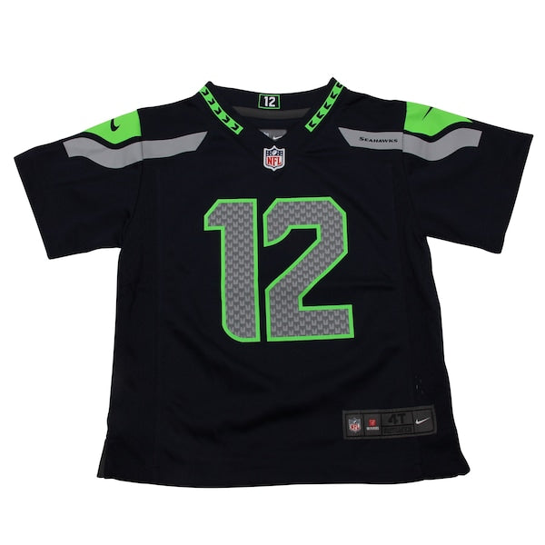12th Fan Seattle Seahawks Nike Toddler Game Jersey - Navy