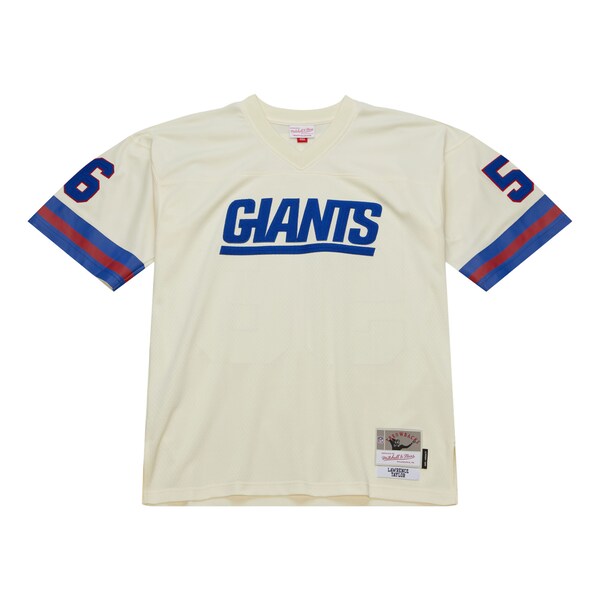 Lawrence Taylor New York Giants Chainstitch Legacy Jersey - Cream