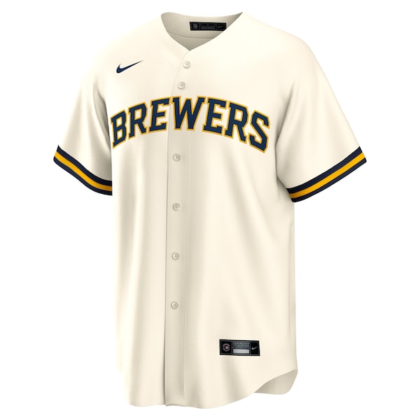 Christian Yelich Milwaukee Brewers Nike Alternate Replica Player Jersey - Cream/Gray/Navy/White