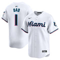 Miami Marlins Nike #1 Dad Home Limited Jersey - White