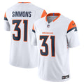 Justin Simmons Denver Broncos Nike Vapor F.U.S.E. Limited Jersey - White/Navy/Orange