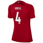 Virgil Van Dijk Liverpool Nike Women's 2022/23 Home Replica Player Jersey - Red