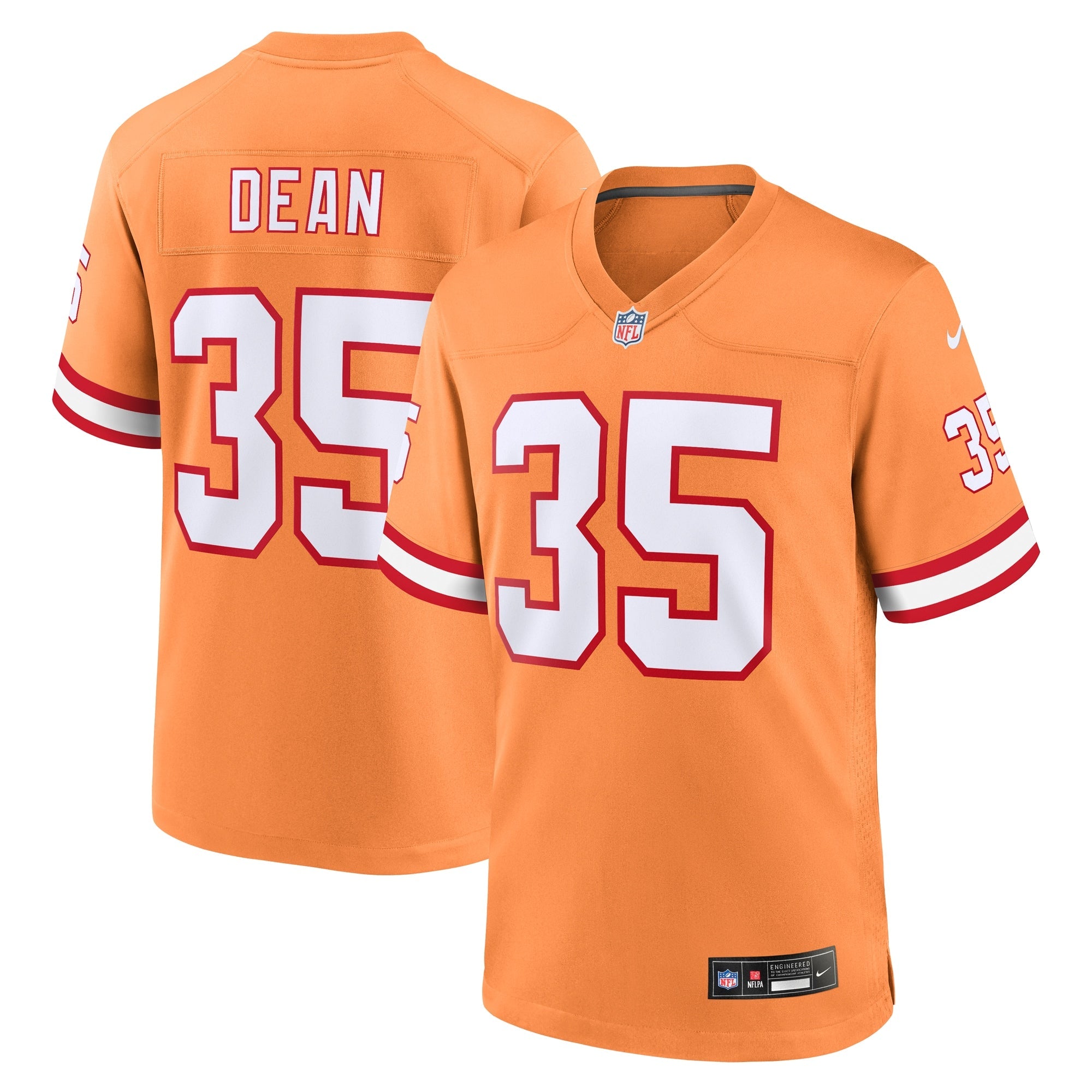 Jamel Dean Tampa Bay Buccaneers Nike Game Jersey - Red/Orange
